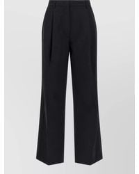 Thelatest - High-Rise Wide-Leg Tailored Trousers - Lyst