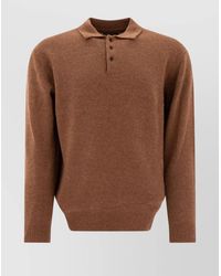 Beams Plus - Wool Polo Sweater - Lyst