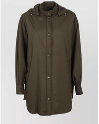 Herno - Hooded Longline Jacket Adjustable Cuffs - Lyst