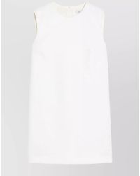 Max Mara - Virgin Wool Sleeveless Mini Dress - Lyst
