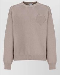 Moschino - Ribbed Long Sleeve Crewneck T-Shirt - Lyst