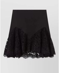 Stella McCartney - Satin High-Rise A-Line Mini Skirt - Lyst