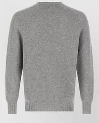 Ma'ry'ya - Cashmere Crew Neck Sweater Ribbed Cuffs Hem - Lyst