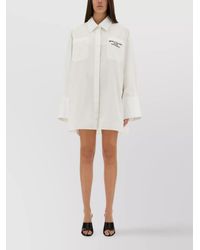 Off-White c/o Virgil Abloh - Cotton Oversized Shirt Dress - Lyst