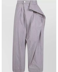 Issey Miyake - Akimbo Wide-Leg Trousers - Lyst