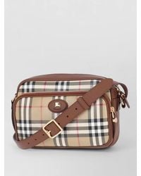 Burberry - Check Crossbody Bag Adjustable Strap Buckle - Lyst