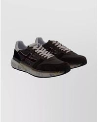 Premiata - Casual Sneakers With Round Toe And Contrast Sole - Lyst