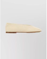 Bottega Veneta - Leather Ballerina Shoes - Lyst
