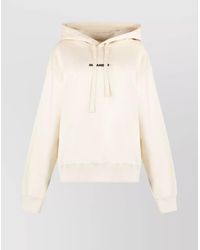 Jil Sander - Ribbed Cotton Hoodie - Lyst