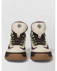 Dior - Suede Leather High-Top Sneakers - Lyst