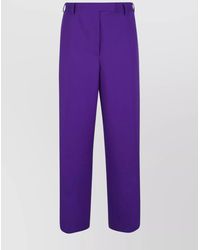 Dries Van Noten - Wool Wide-Leg Tailored Trousers - Lyst