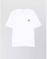 Maison Kitsuné - Organic Cotton Fox Head Regular Fit T-Shirt - Lyst