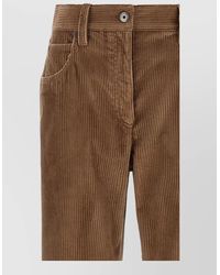 Brunello Cucinelli - Corduroy Straight-Leg Denim Trousers - Lyst