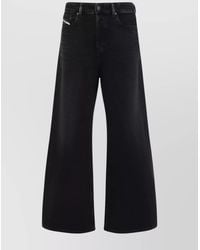 DIESEL - Wide Leg Flared Jeans With Five Pockets - Lyst