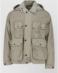 C.P. Company - Hooded Coat Multiple Pockets Adjustable Cuffs - Lyst