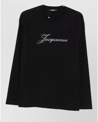 Jacquemus - Logo-Print Cotton Long-Sleeve T-Shirt - Lyst