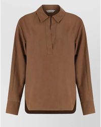 Max Mara - Silk Shirt Relaxed Fit Long Sleeves - Lyst