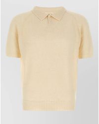 Ma'ry'ya - Bouclé Short-Sleeve Polo Shirt - Lyst