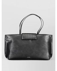 Calvin Klein - Woven Detail Tote Bag - Lyst