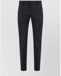 Dondup - Wool Trousers With Belt Loops And Pockets - Lyst