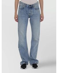 Balenciaga - Denim Low-Rise Straight-Leg Jeans - Lyst