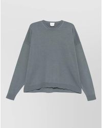 Alysi - Knit Crew Neck Sweater Dropped Shoulders - Lyst