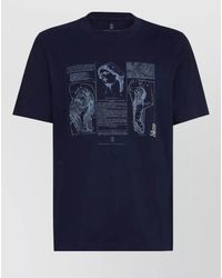 Brunello Cucinelli - Cotton Regular-Fit Graphic-Print Crew-Neck T-Shirt - Lyst