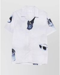 Paul Smith - Sunbleached Snaps Cotton Shirt Collared Graphic - Lyst