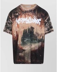 Acne Studios - Cotton Graphic-Print Relaxed-Fit T-Shirt - Lyst