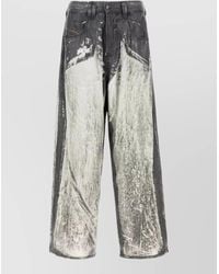 DIESEL - 1997 Wide Leg Denim Trousers Belt Loops - Lyst