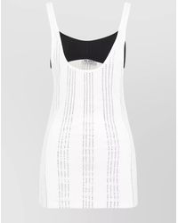The Attico - Cotton Ribbed Jersey Tank Top - Lyst
