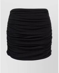 Tory Burch - Ruched High-Rise Stretch-Jersey Mini Skirt - Lyst