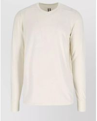 Rick Owens - V Neck Sweater Ribbed Cuffs Long Sleeves - Lyst