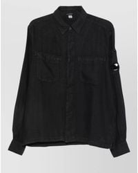 C.P. Company - Linen Long-Sleeve Shirt Jacket - Lyst