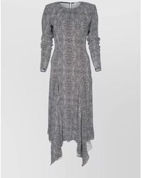 Elisabetta Franchi - Python-Print Midi Dress - Lyst