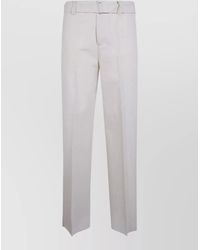 Lardini - Silk Cotton Trousers Belt Loops Pockets - Lyst