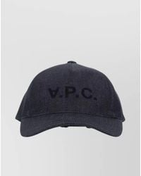 A.P.C. - Denim Baseball Cap - Lyst