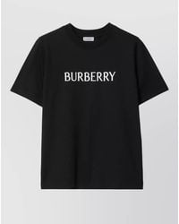 Burberry - Logo Cotton T-Shirt - Lyst