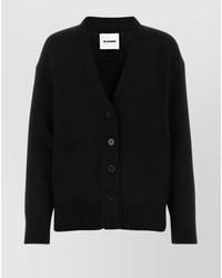 Jil Sander - Cashmere Blend V-Neck Cardigan - Lyst