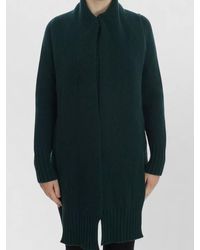 Dolce & Gabbana - Ribbed Cashmere High Neck Cardigan - Lyst