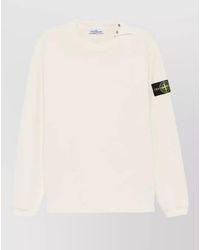 Stone Island - Cotton Crew-Neck Long-Sleeve Sweater - Lyst