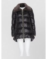 Herno - Faux Fur Collar Quilted Puffer Jacket - Lyst