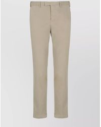 PT Torino - Cotton Trousers With Belt Loops And Pockets - Lyst