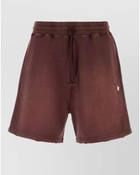 Golden Goose - Cotton Bermuda Shorts Back Pocket Raw Hem - Lyst