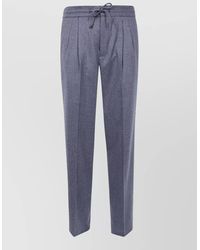 Brunello Cucinelli - Pleated Trousers Elastic Waist Side Pockets - Lyst