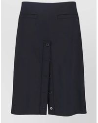 Courreges - Midi A-Line Skirt - Lyst