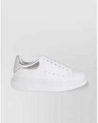McQueen - Leather Oversized Low-Top Sneakers - Lyst