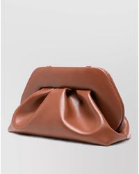 THEMOIRÈ - Bios Medium Ruched Clutch Bag - Lyst