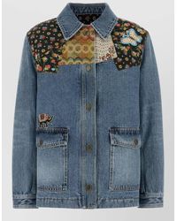 Valentino Garavani - Denim Padded Jacket - Lyst