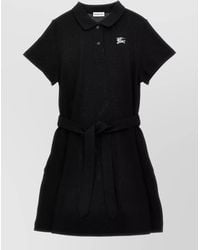 Burberry - Cotton Piqué Short-Sleeve Polo Knee-Length Dress - Lyst